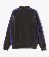 Rib Collar Track Jacket - C/PE Velour