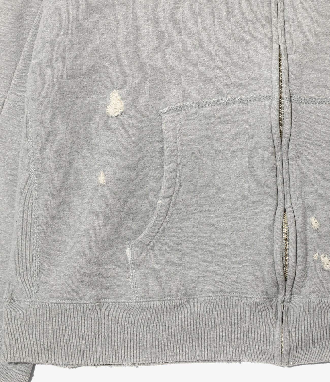 Deconstructed Zipped Sweat