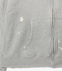 Deconstructed Zipped Sweat