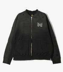 Deconstructed Zipped Sweat