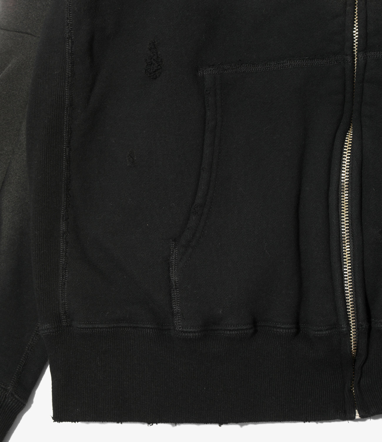 Deconstructed Zipped Sweat