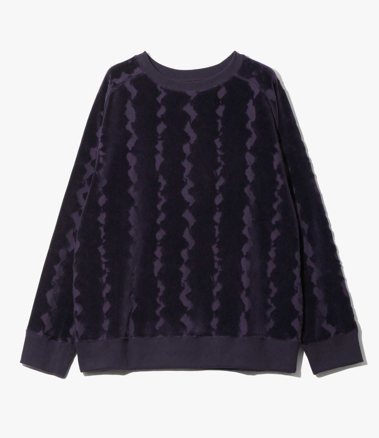 Crew Sweat Shirt - Cotton Jacquard/Python