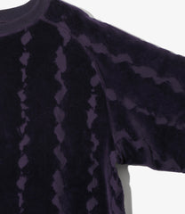 Crew Sweat Shirt - Cotton Jacquard/Python