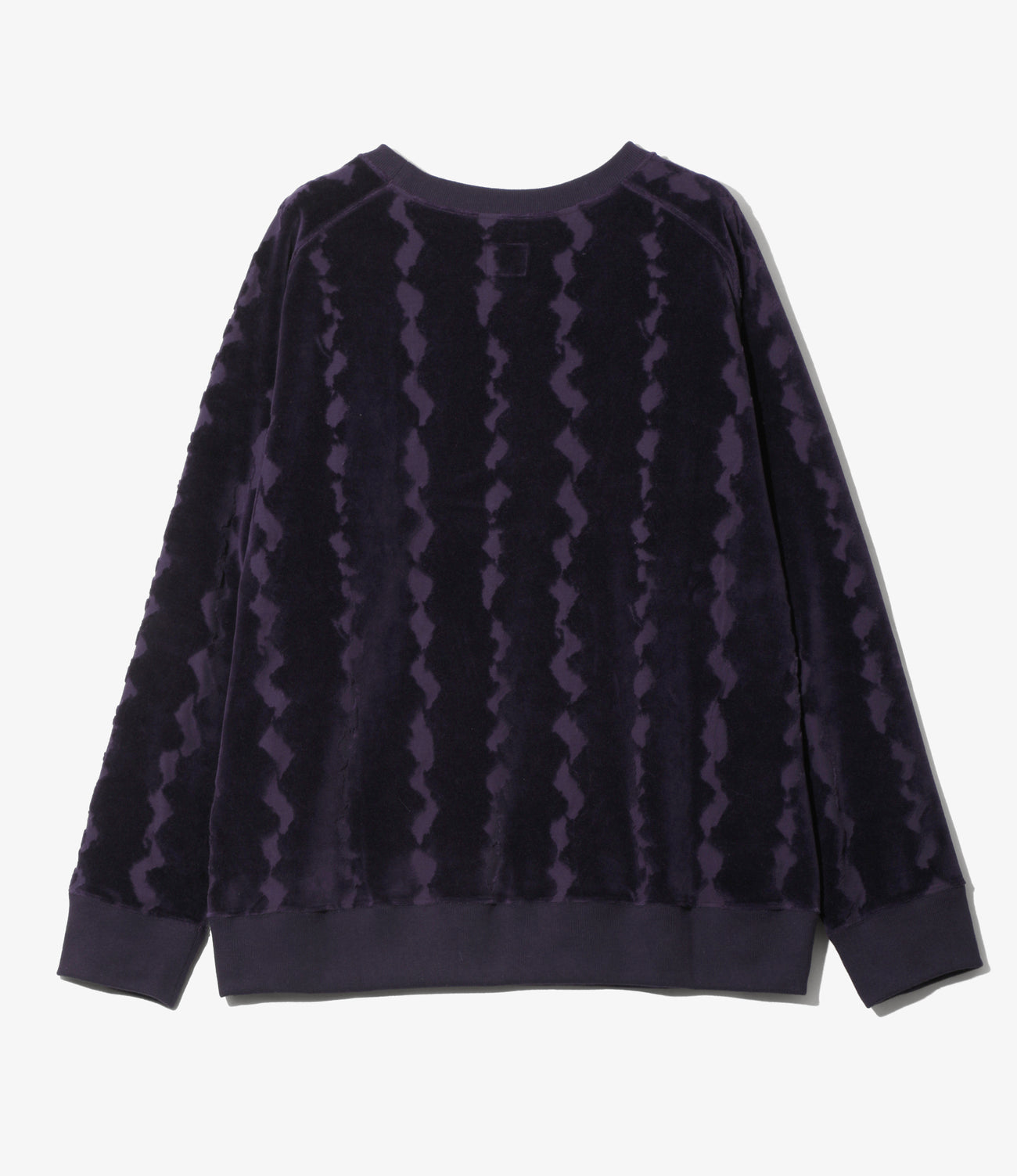 Crew Sweat Shirt - Cotton Jacquard/Python