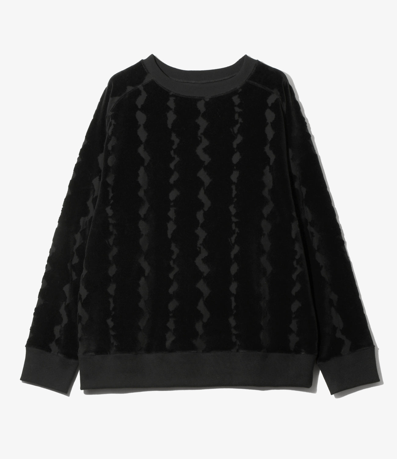 Crew Sweat Shirt - Cotton Jacquard/Python