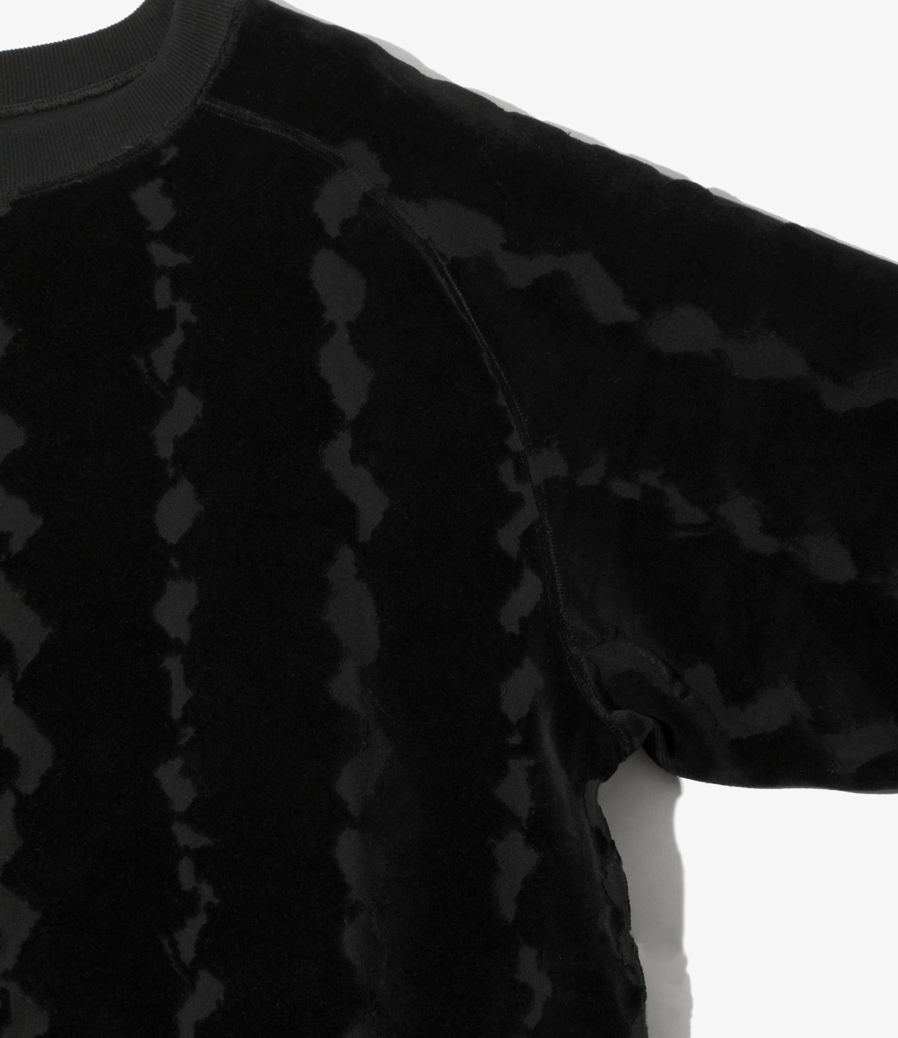 Crew Sweat Shirt - Cotton Jacquard/Python