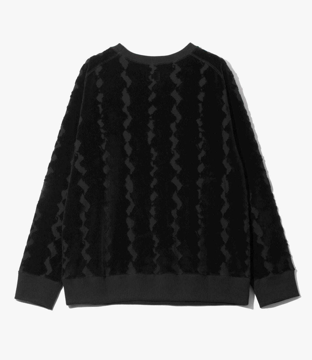 Crew Sweat Shirt - Cotton Jacquard/Python