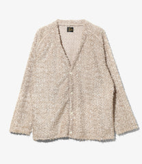 V Neck Cardigan - Feather Tulle