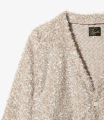 V Neck Cardigan - Feather Tulle