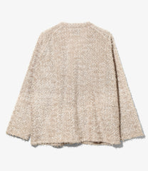 V Neck Cardigan - Feather Tulle