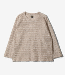 L/S U Neck Tee - Feather Tulle