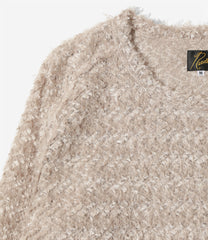 L/S U Neck Tee - Feather Tulle