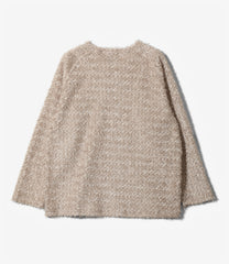 L/S U Neck Tee - Feather Tulle