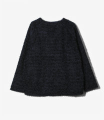 L/S U Neck Tee - Feather Tulle