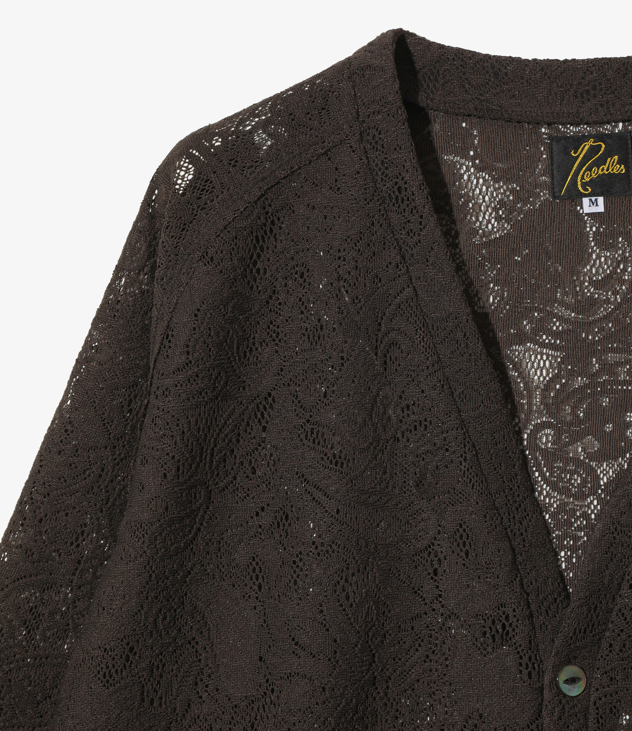 V Neck Cardigan - Paisley bulky Lace