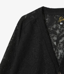 V Neck Cardigan - Paisley Bulky Lace
