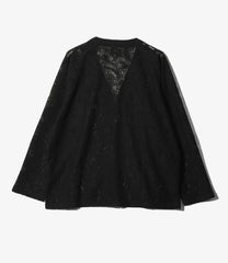 V Neck Cardigan - Paisley Bulky Lace