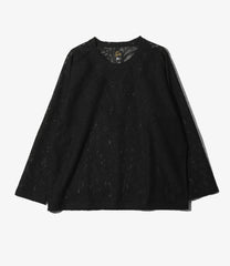 L/S U Neck Tee - Paisley Bulky Lace