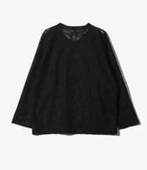 L/S U Neck Tee - Paisley Bulky Lace