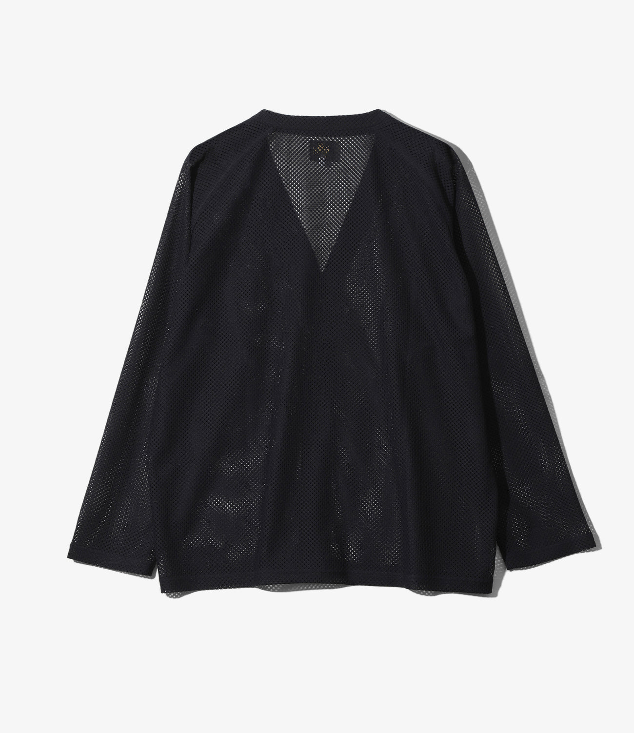 V Neck Cardigan - Geometric Raschel Lace