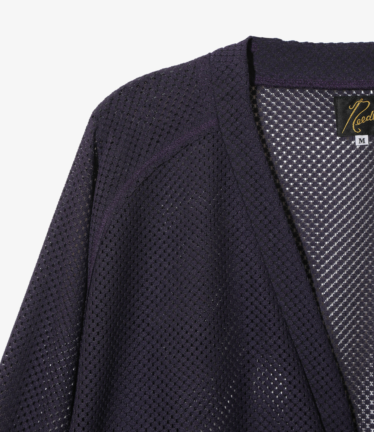 V Neck Cardigan - Geometric Raschel Lace