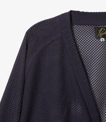 V Neck Cardigan - Geometric Raschel Lace