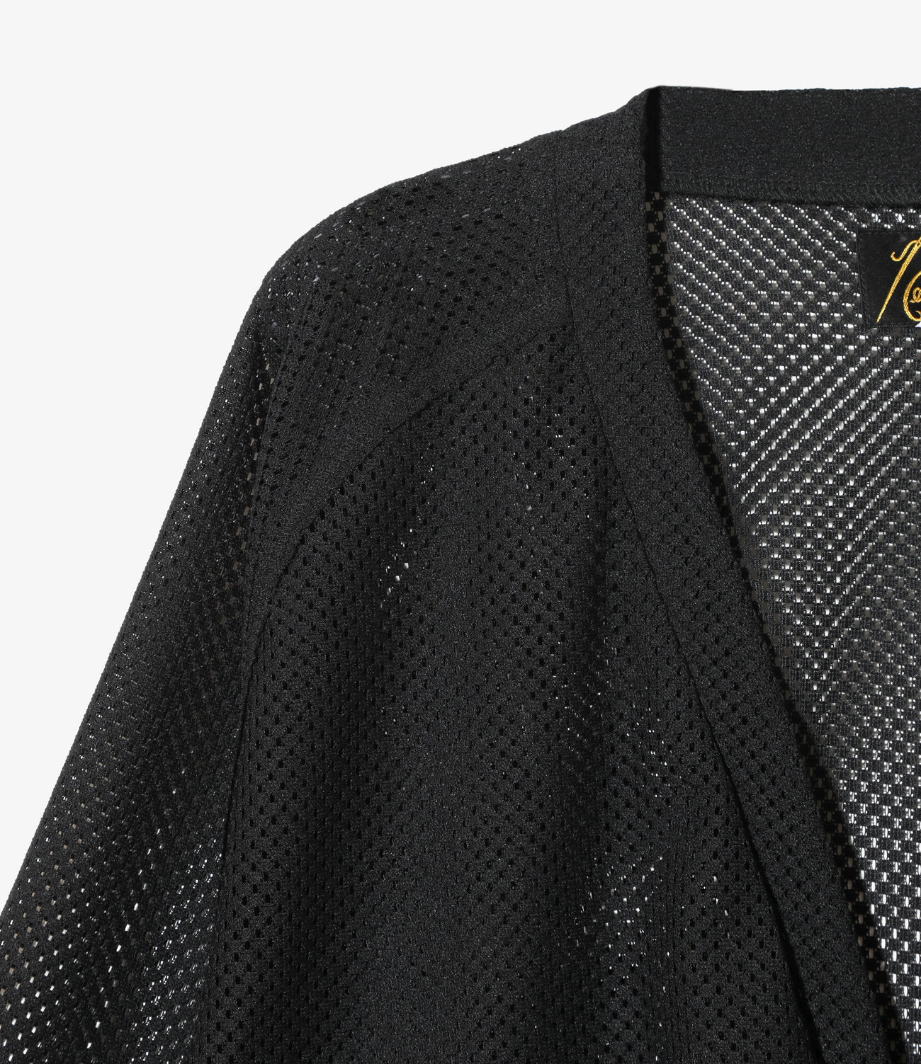 V Neck Cardigan - Geometric Raschel Lace