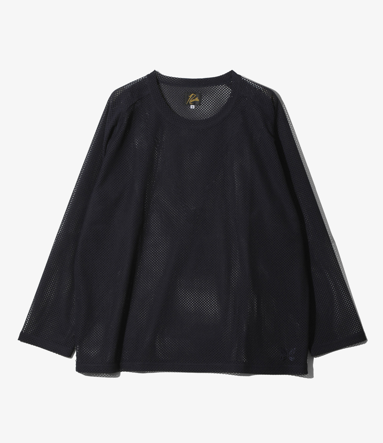 L/S U Neck Tee - Geometric Raschel Lace