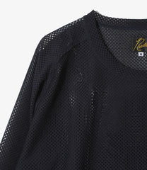 L/S U Neck Tee - Geometric Raschel Lace