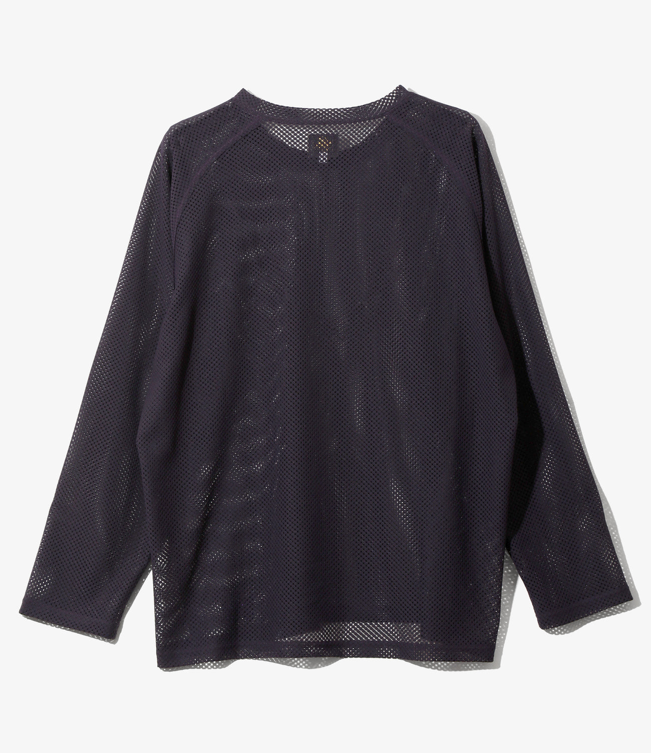 L/S U Neck Tee - Geometric Raschel Lace