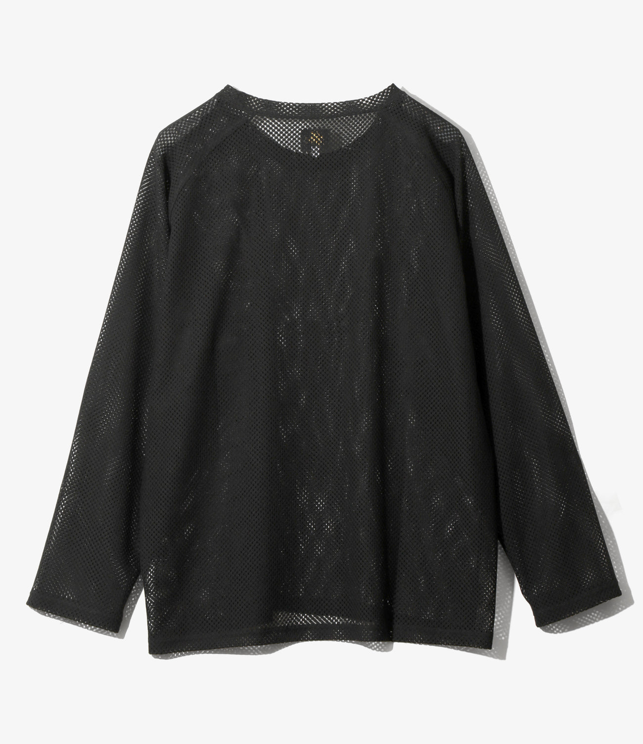 L/S U Neck Tee - Geometric Raschel Lace