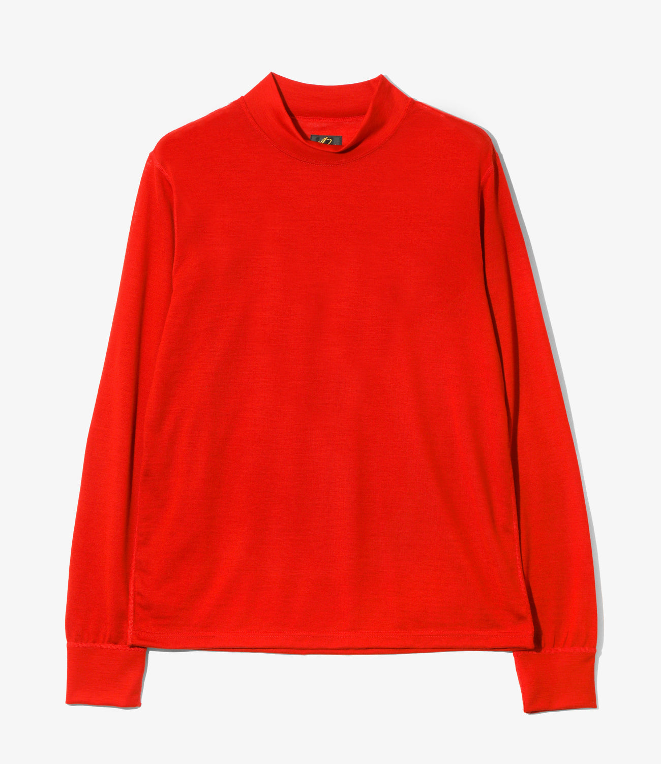 L/S Mock Neck Tee - Wool Jersey