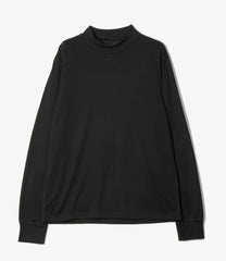 L/S Mock Neck Tee - Wool Jersey