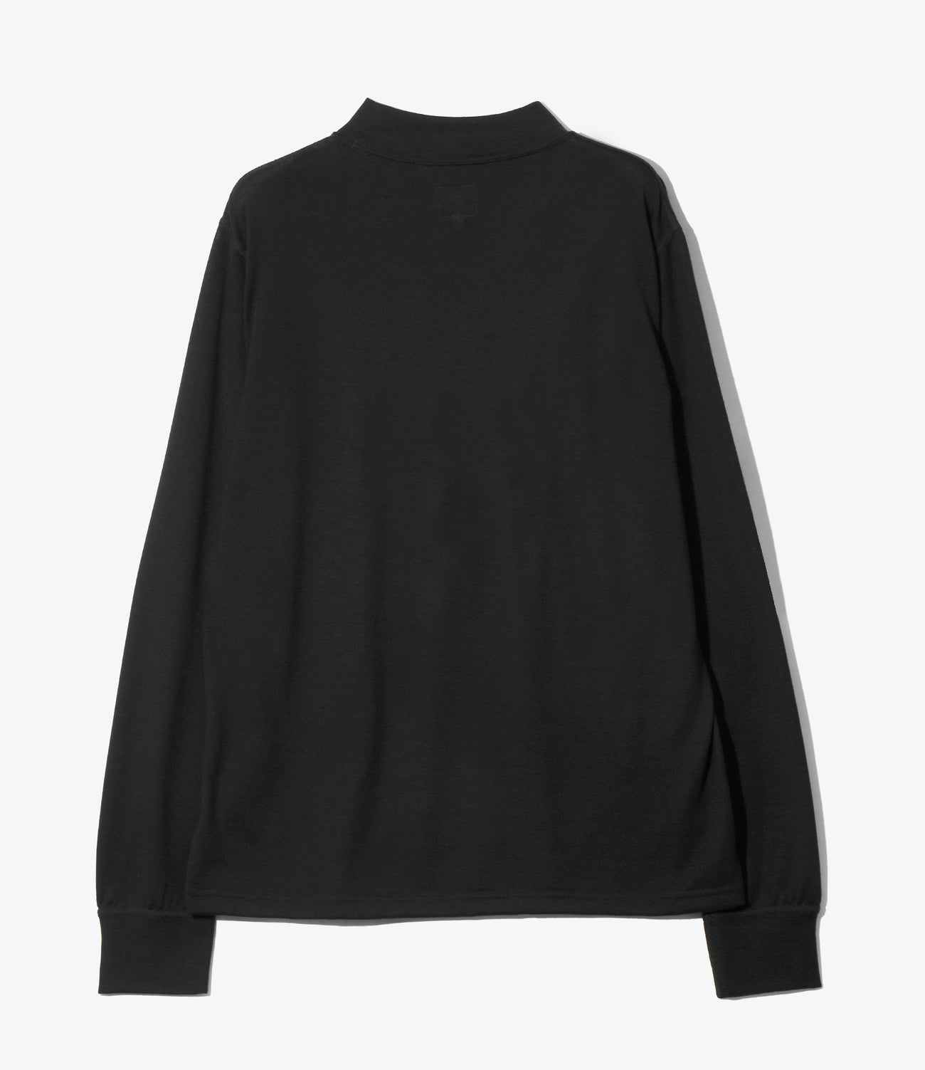 L/S Mock Neck Tee - Wool Jersey