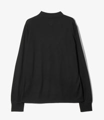 L/S Mock Neck Tee - Wool Jersey