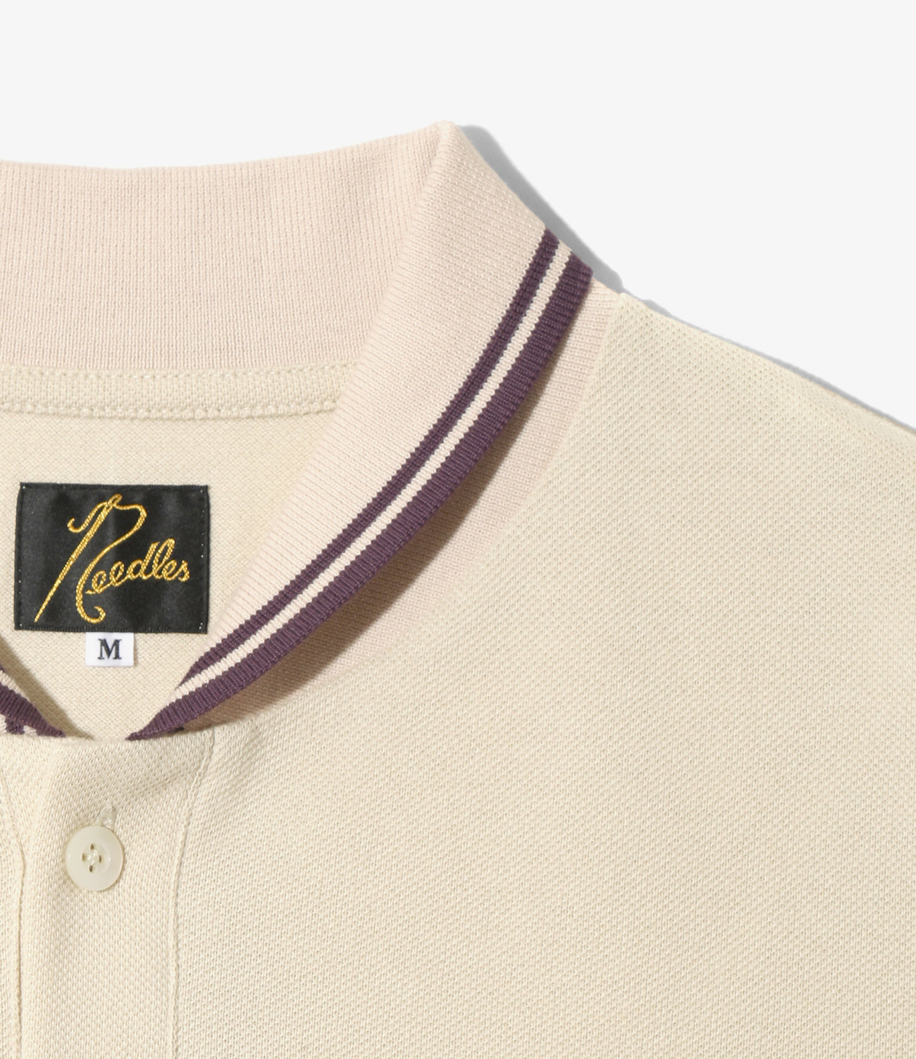 Shawl Collar L/S Polo - Cotton Pique