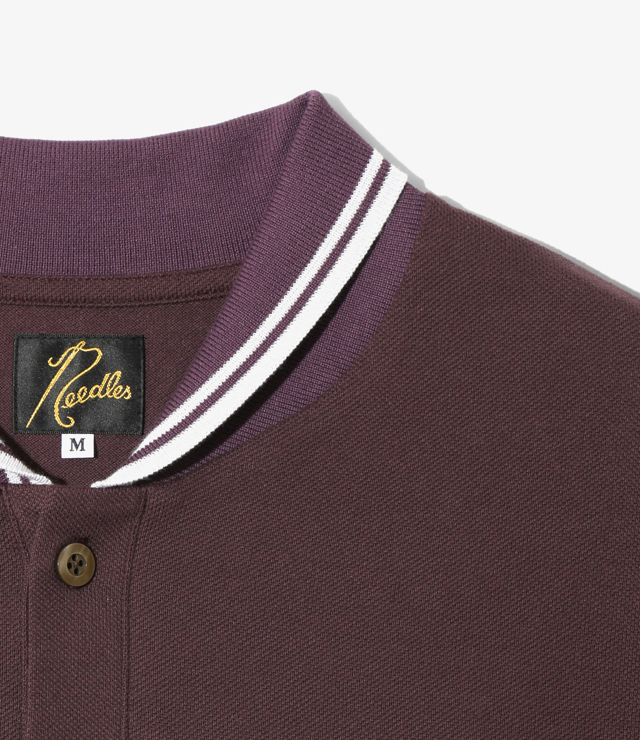 Shawl Collar L/S Polo - Cotton Pique