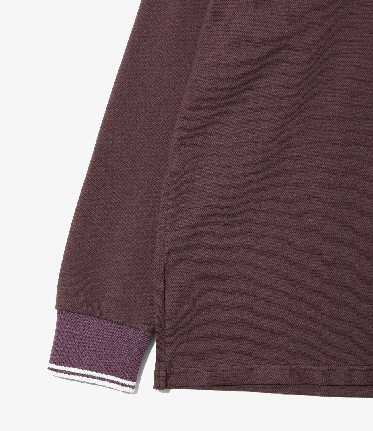 Shawl Collar L/S Polo - Cotton Pique