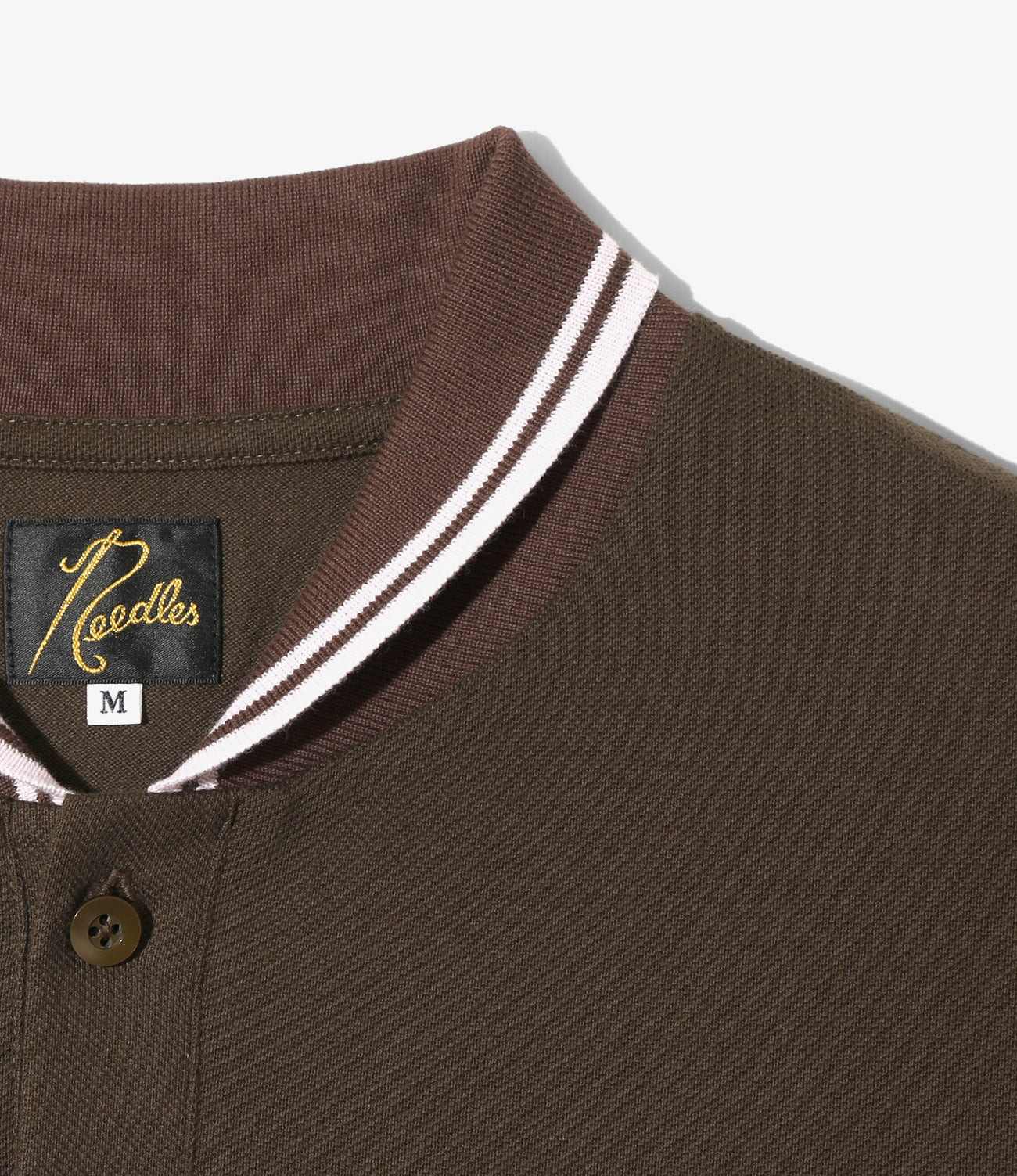Shawl Collar L/S Polo - Cotton Pique