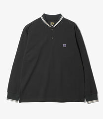 Shawl Collar L/S Polo - Cotton Pique