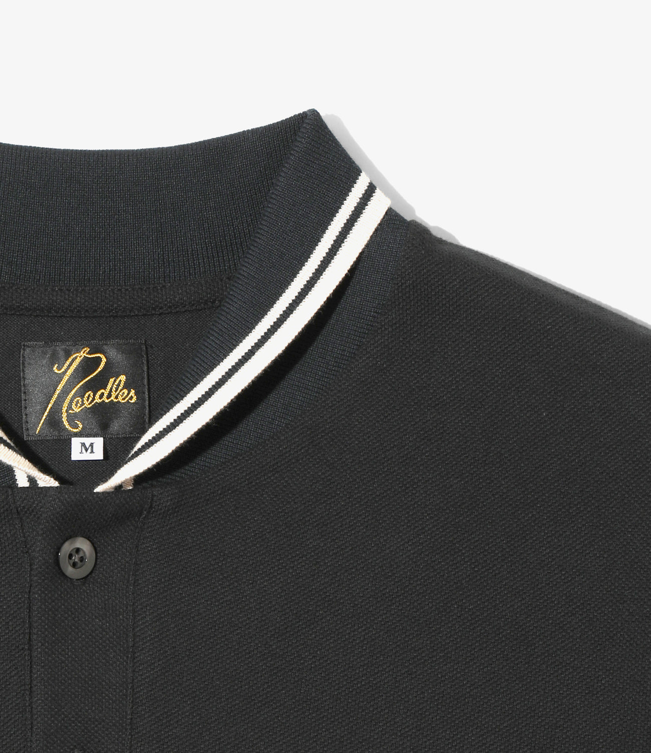 Shawl Collar L/S Polo - Cotton Pique