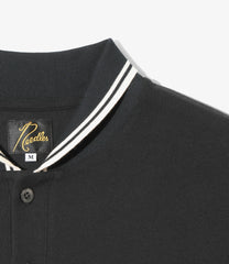 Shawl Collar L/S Polo - Cotton Pique