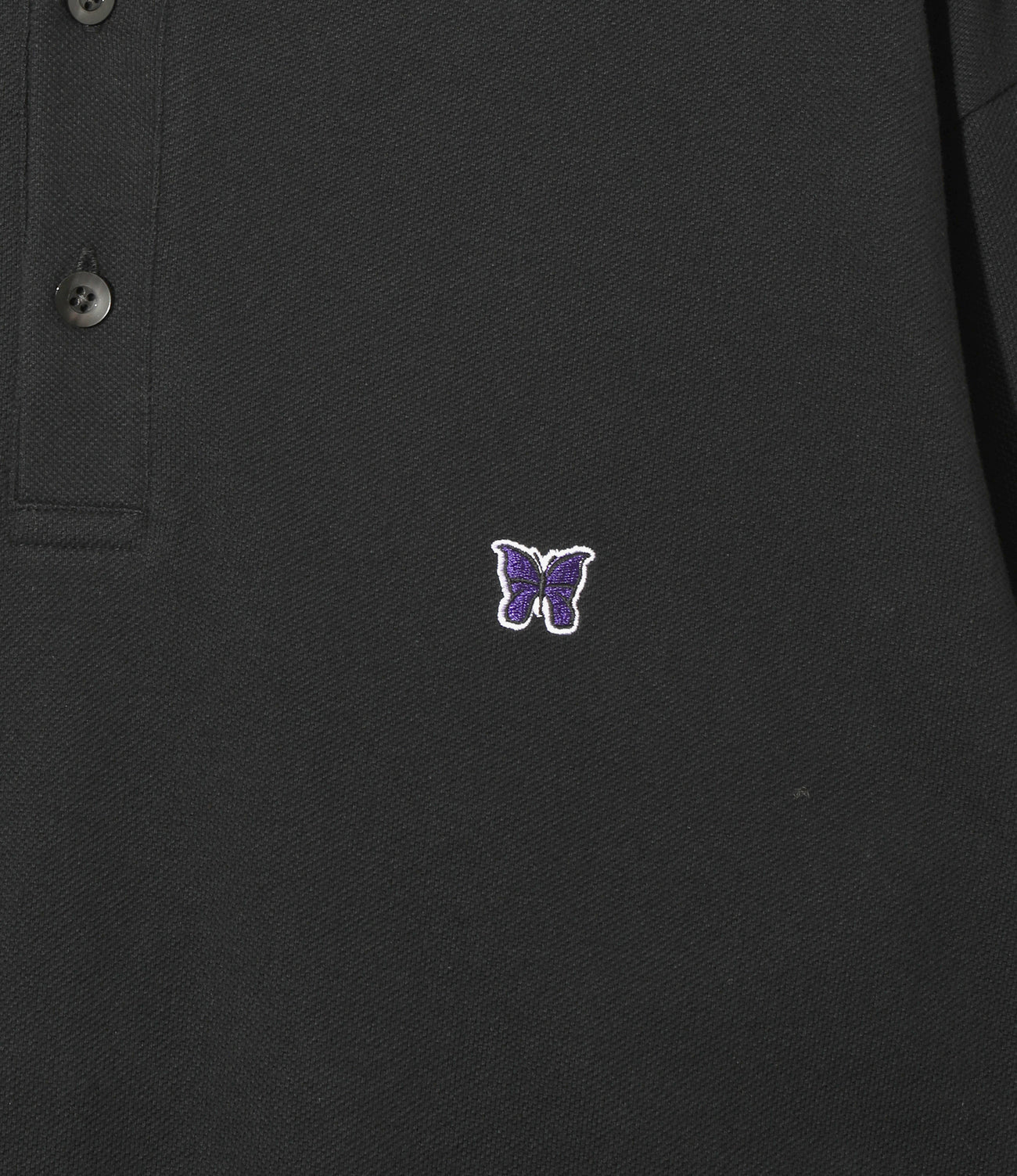 Shawl Collar L/S Polo - Cotton Pique