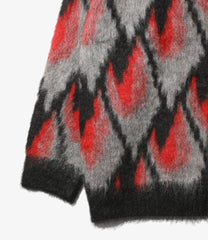 Mohair Cardigan - Abstract
