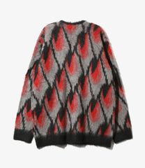 Mohair Cardigan - Abstract