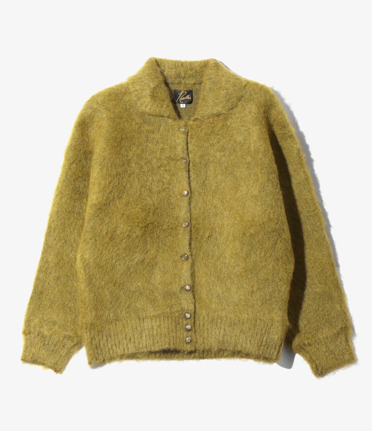 Round Collar Cardigan - Solid