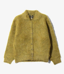 Round Collar Cardigan - Solid