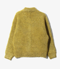 Round Collar Cardigan - Solid