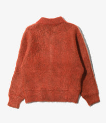 Round Collar Cardigan - Solid