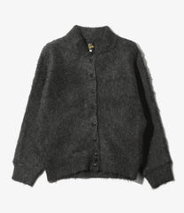 Round Collar Cardigan - Solid
